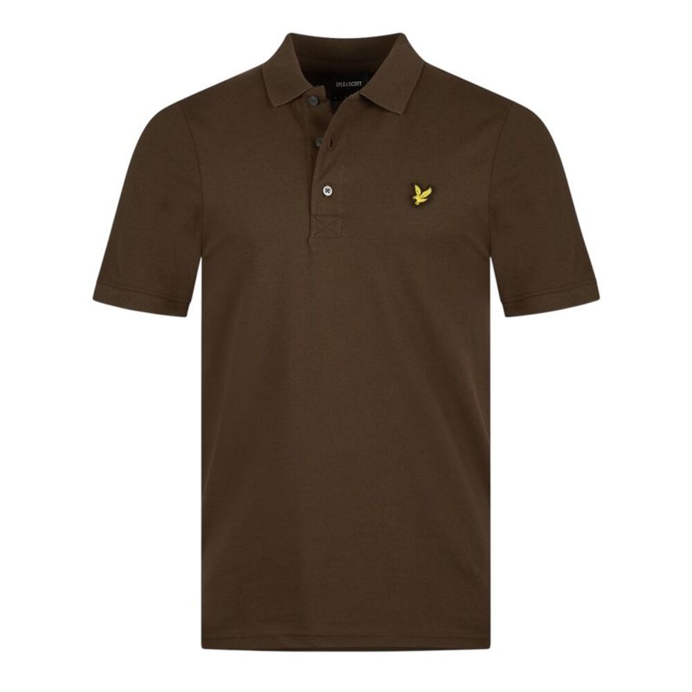 Lyle & Scott Mens Short-Sleeved Polo Shirt / Olive